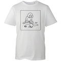 Cute Artist Drawing Girl Line Art Novelty Unisex Black Graphic Cotton T-Shirt Unisex T-shirt, Sweatshirt, Hoodie, Long Sleeve Tee - T-Shirt, Sweatshirt, Hoodie