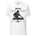God Is A DJ Unisex white cotton  t-shirt designed by Ascension UK Unisex T-shirt, Sweatshirt, Hoodie, Long Sleeve Tee - T-Shirt, Sweatshirt, Hoodie