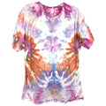 George XL Top Handmade Tie Dye T-Shirt Short Sleeve Rust Orange Pink 204 Unisex T-shirt, Sweatshirt, Hoodie, Long Sleeve Tee - T-Shirt, Sweatshirt, Hoodie