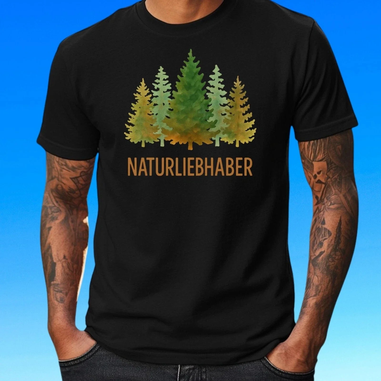 Mens Naturefriend Motif Cotton T-Shirt Size XS to 5XL Unisex T-shirt, Sweatshirt, Hoodie, Long Sleeve Tee - T-Shirt, Sweatshirt, Hoodie