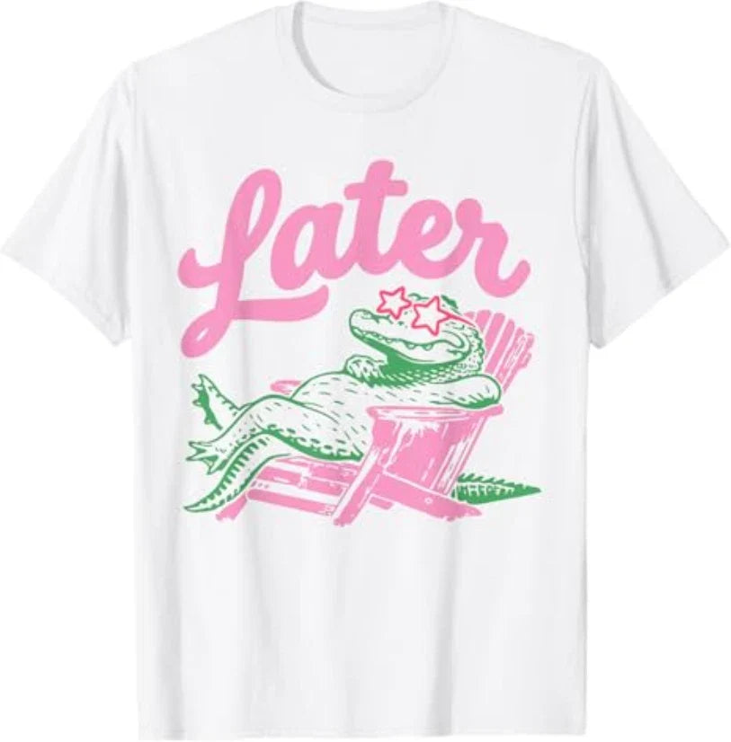 Later Gator Funny Alligator Meme Teacher Last Day T-Shirt Unisex T-shirt, Sweatshirt, Hoodie, Long Sleeve Tee - T-Shirt, Sweatshirt, Hoodie