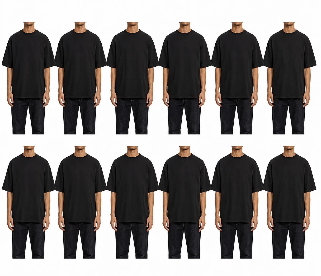 12 PK Unisex oversized T-Shirts 100% cotton, (7.1 oz) 240 GSM Black ( large L ) Unisex T-shirt, Sweatshirt, Hoodie, Long Sleeve Tee - T-Shirt, Sweatshirt, Hoodie