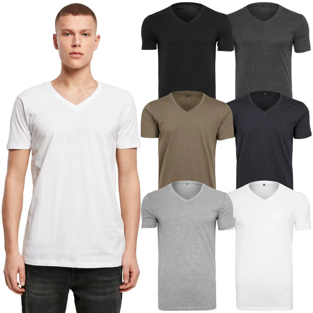 Build Your Brand V-Neck T-Shirt Lightweight Printable Cotton Simple Jersey Mens Unisex T-shirt, Sweatshirt, Hoodie, Long Sleeve Tee - T-Shirt, Sweatshirt, Hoodie