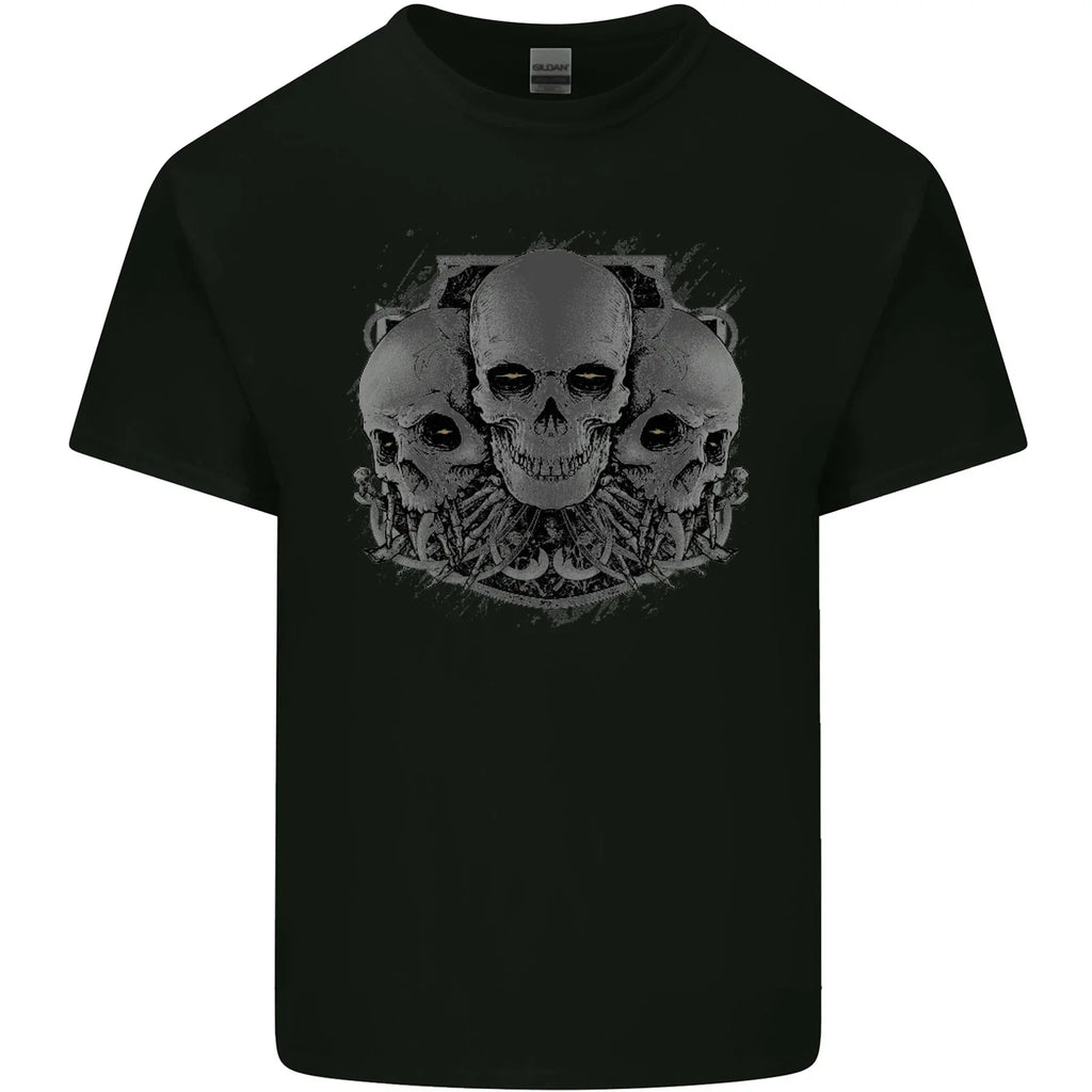 Gothic Skulls Biker Motorcycle Motorbike Mens Cotton T-Shirt Tee Top Unisex T-shirt, Sweatshirt, Hoodie, Long Sleeve Tee - T-Shirt, Sweatshirt, Hoodie
