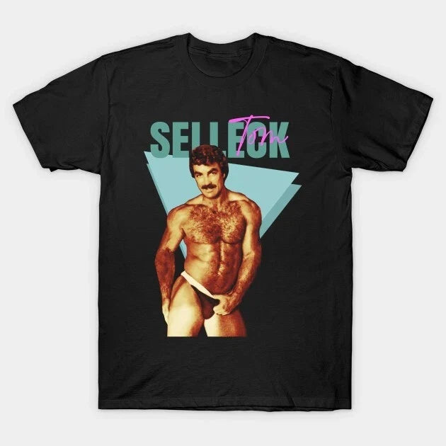 80s Hot Sexy Tom Selleck  T-Shirt Short Sleeve All Sizes S to 5 XL T01 Unisex T-shirt, Sweatshirt, Hoodie, Long Sleeve Tee - T-Shirt, Sweatshirt, Hoodie