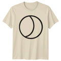 Minimalist Crescent Moon Outline Art T-Shirt Moon Phase Celestial Birthday Gift Unisex T-shirt, Sweatshirt, Hoodie, Long Sleeve Tee - T-Shirt, Sweatshirt, Hoodie