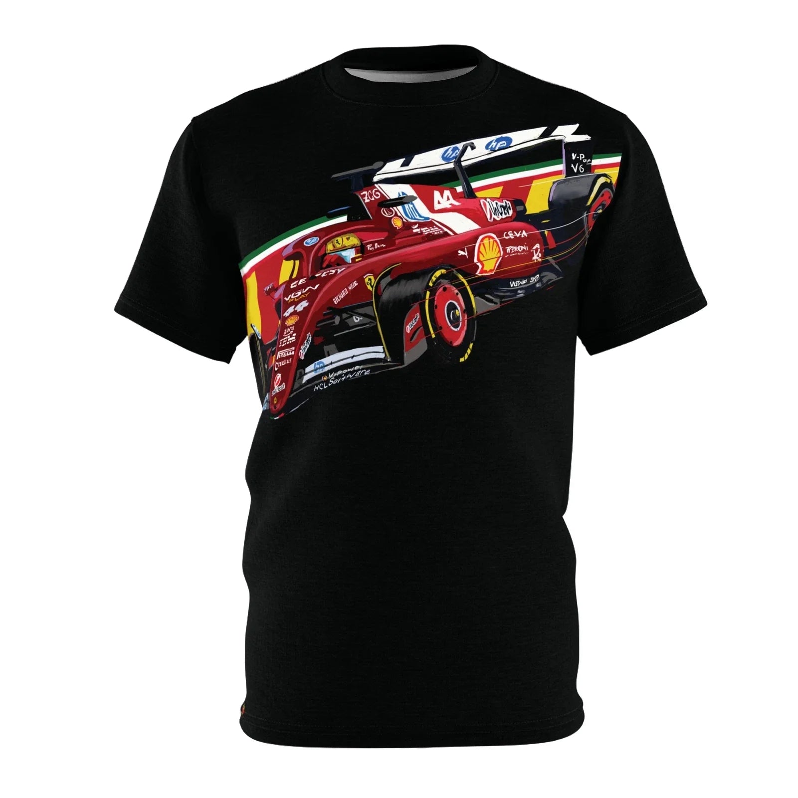 Lewis Hamilton sf25 race car Tee, Racing Fan T-shirt, Unisex Graphic Tee, Unisex T-shirt, Sweatshirt, Hoodie, Long Sleeve Tee - T-Shirt, Sweatshirt, Hoodie