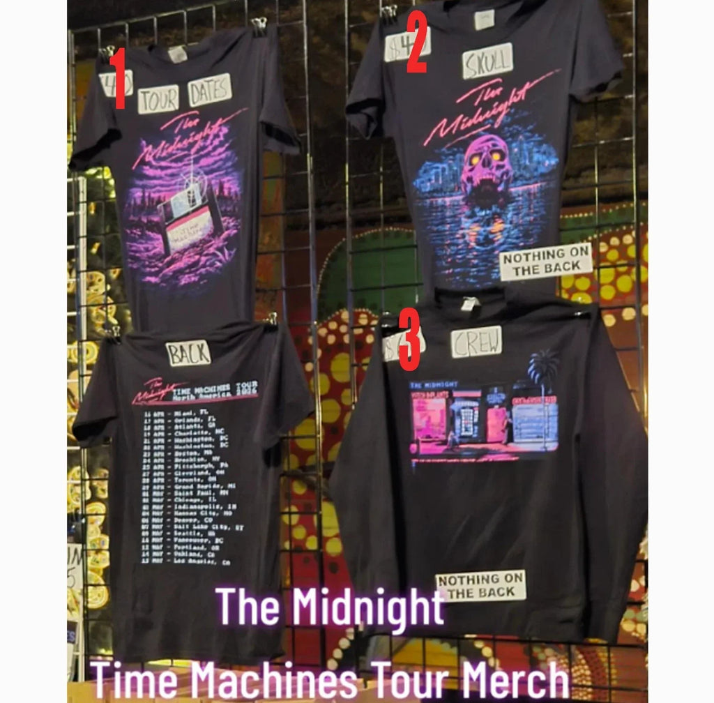 THE MIDNIGHT  Time Machines North America Tour 2026 T shirt reprint Unisex T-shirt, Sweatshirt, Hoodie, Long Sleeve Tee - T-Shirt, Sweatshirt, Hoodie