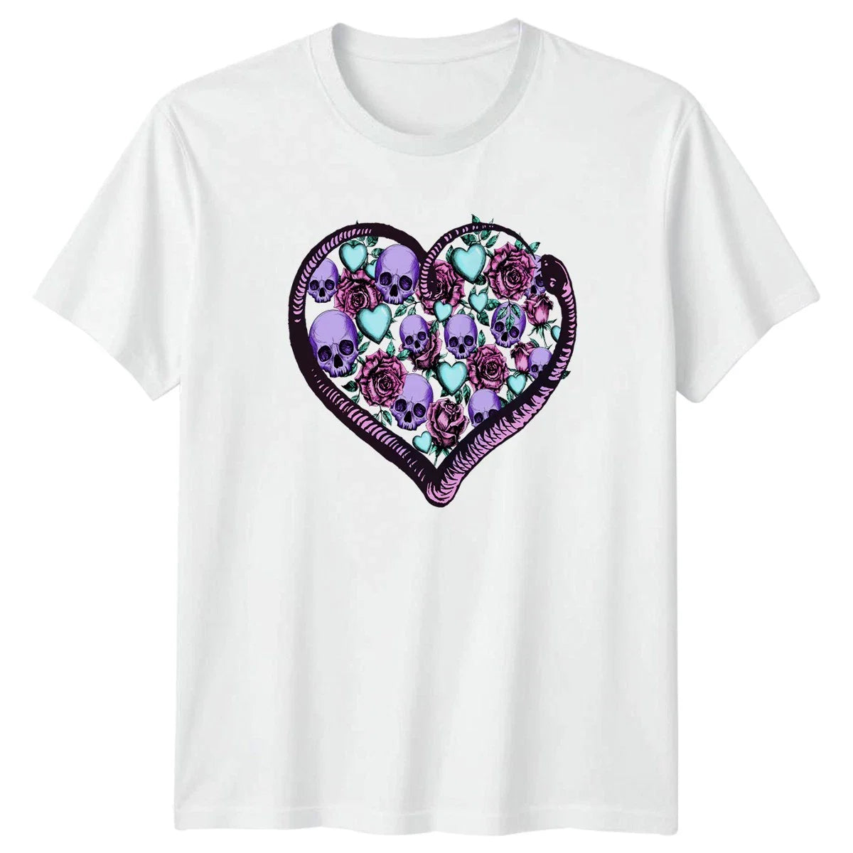 Pastel Goth Love Heart Snake Womens T-Shirt Pastel Goth Alternative Fashion Unisex T-shirt, Sweatshirt, Hoodie, Long Sleeve Tee - T-Shirt, Sweatshirt, Hoodie