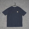 Carhartt T Shirt Mens L Navy Blue Loose Fit Workwear Pocket Durable Heavy Duty Unisex T-shirt, Sweatshirt, Hoodie, Long Sleeve Tee - T-Shirt, Sweatshirt, Hoodie