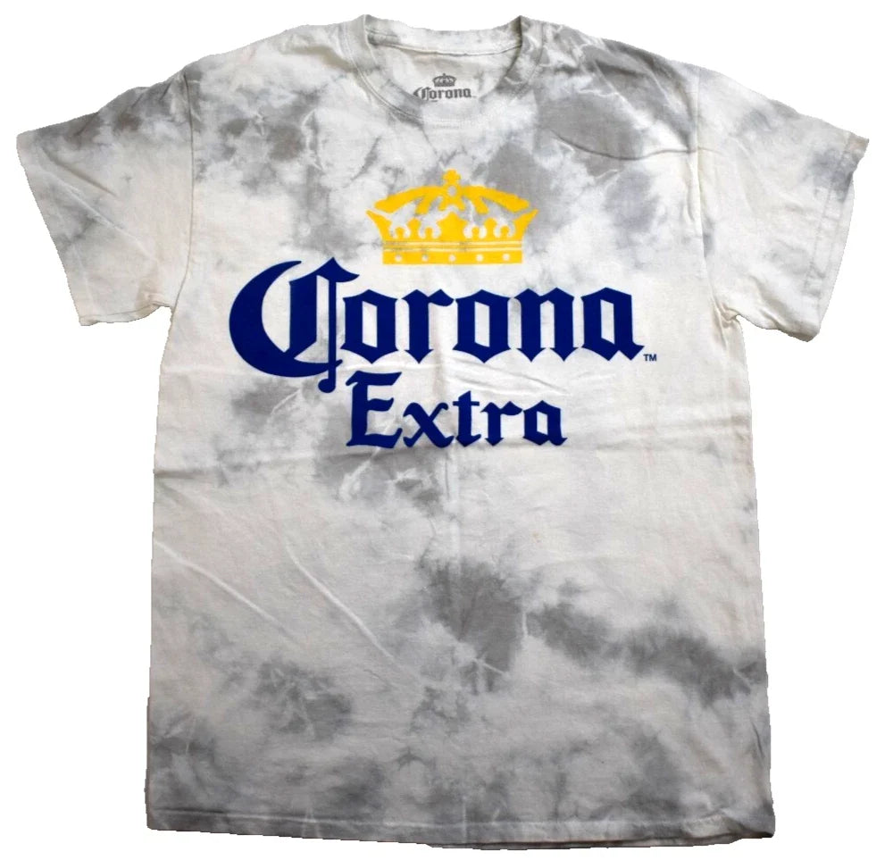 Corona Extra Mens Corona Extra Crown Graphic White Tie Dye Shirt New S-XL Unisex T-shirt, Sweatshirt, Hoodie, Long Sleeve Tee - T-Shirt, Sweatshirt, Hoodie
