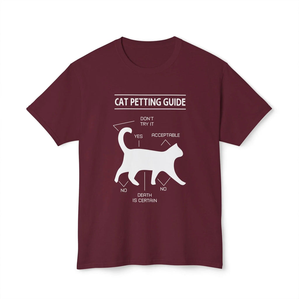 Cat Petting Guide T-Shirt, Cute Cat Lover Tee, Funny Cat Owner Shirt, Cat Mom Unisex T-shirt, Sweatshirt, Hoodie, Long Sleeve Tee - T-Shirt, Sweatshirt, Hoodie