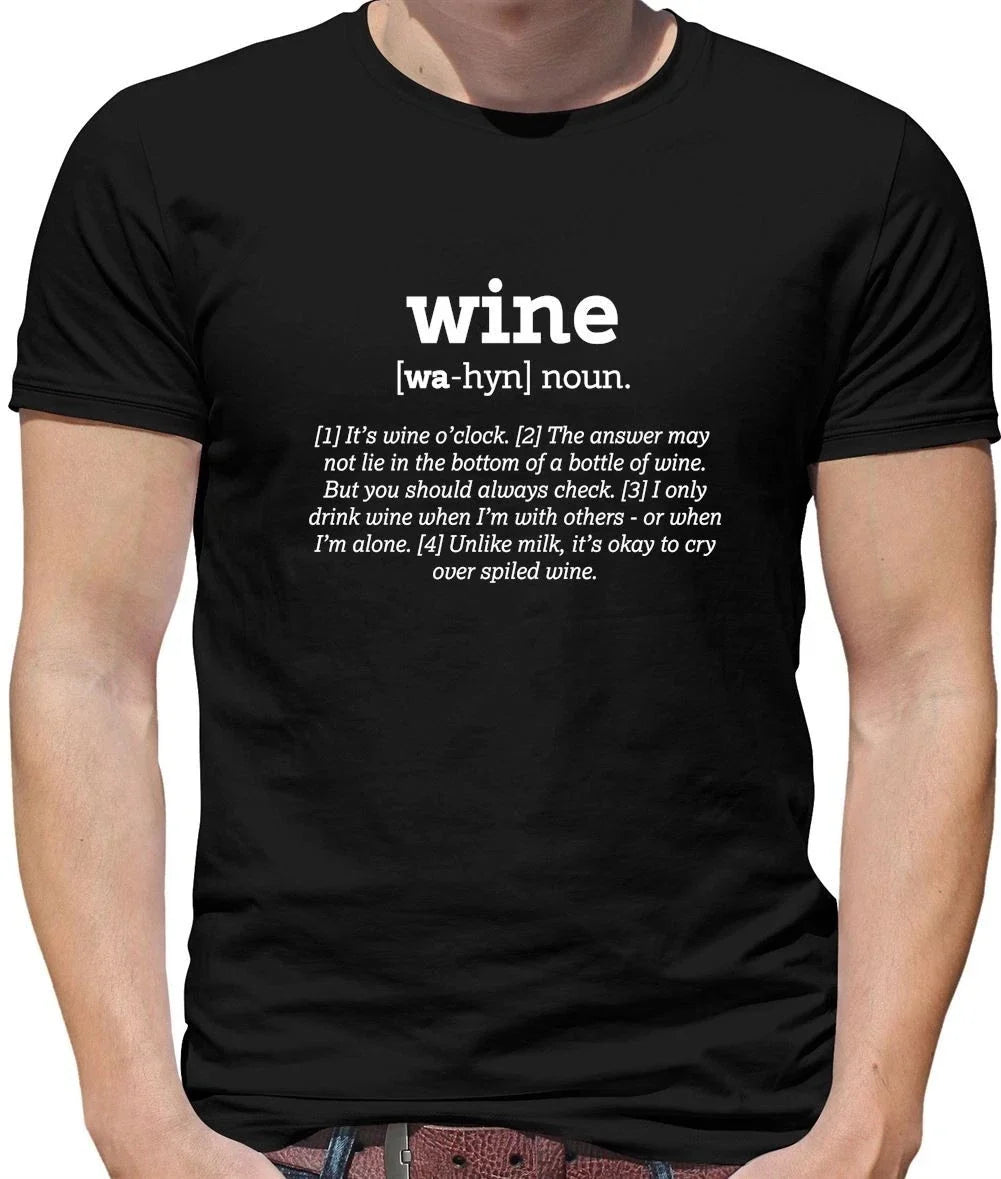 Definition Wine - Mens T-Shirt - Funny Red White Pinot Drinker Love Pub Unisex T-shirt, Sweatshirt, Hoodie, Long Sleeve Tee - T-Shirt, Sweatshirt, Hoodie