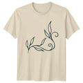 Elegant Minimalist Botanical Vine Flourish T-Shirt Line Art Nature Unisex T-shirt, Sweatshirt, Hoodie, Long Sleeve Tee - T-Shirt, Sweatshirt, Hoodie