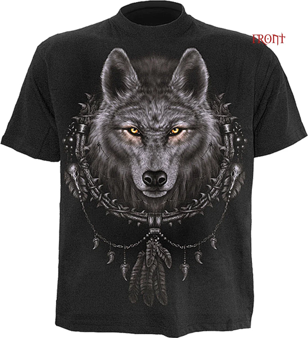 SPIRAL DIRECT WOLF DREAMS T-Shirt,Biker/Skull/Goth/Wolf/American Indian/Top/Tee Unisex T-shirt, Sweatshirt, Hoodie, Long Sleeve Tee - T-Shirt, Sweatshirt, Hoodie