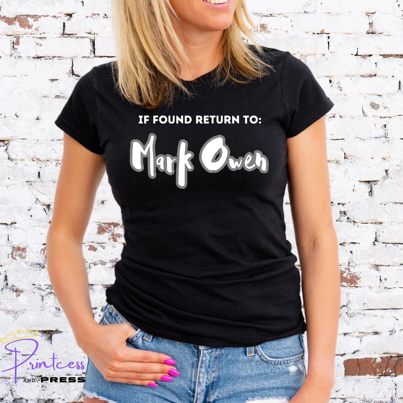 IF FOUND RETURN TO MARK OWEN T-SHIRT, TOUR, TAKE THAT, Unisex and Lady Fit Unisex T-shirt, Sweatshirt, Hoodie, Long Sleeve Tee - T-Shirt, Sweatshirt, Hoodie