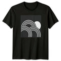 Abstract Retro Geometric Rainbow T-Shirt Retro Rainbow Abstract Art Birthday Unisex T-shirt, Sweatshirt, Hoodie, Long Sleeve Tee - T-Shirt, Sweatshirt, Hoodie