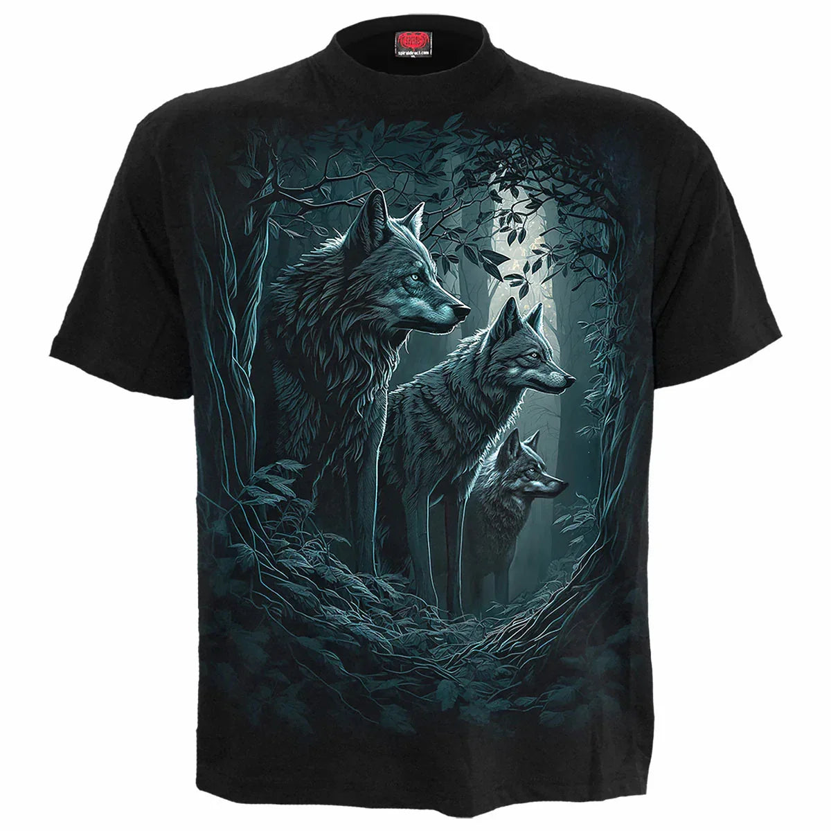 SPIRAL DIRECT FOREST GURDIANS T-Shirt,Biker/Skull/Goth/Wolf/Native/Forest/Top/Te Unisex T-shirt, Sweatshirt, Hoodie, Long Sleeve Tee - T-Shirt, Sweatshirt, Hoodie