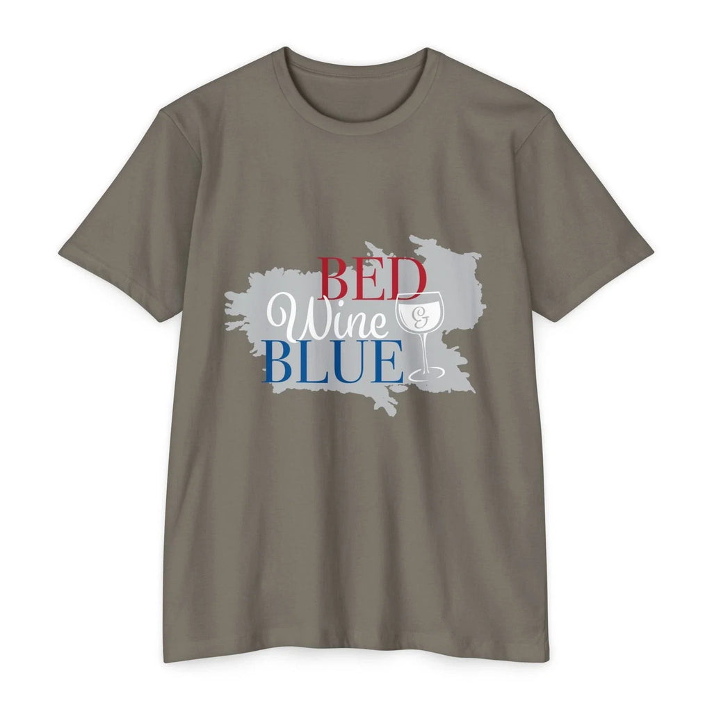 Bed Wine Blue Graphic Tee Soft Lightweight Cotton Blend Casual Relaxed Fit Shirt Unisex T-shirt, Sweatshirt, Hoodie, Long Sleeve Tee - T-Shirt, Sweatshirt, Hoodie