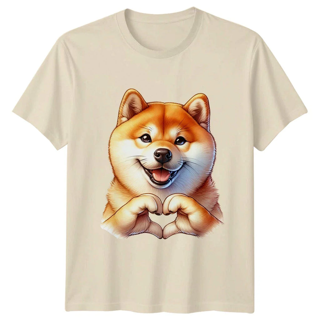 Cute Shiba Inu Heart Hands T-Shirt Shiba Inu Dog Birthday Gift For Him And Her Unisex T-shirt, Sweatshirt, Hoodie, Long Sleeve Tee - T-Shirt, Sweatshirt, Hoodie
