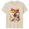 Cute Shiba Inu Heart Hands T-Shirt Shiba Inu Dog Birthday Gift For Him And Her Unisex T-shirt, Sweatshirt, Hoodie, Long Sleeve Tee - T-Shirt, Sweatshirt, Hoodie