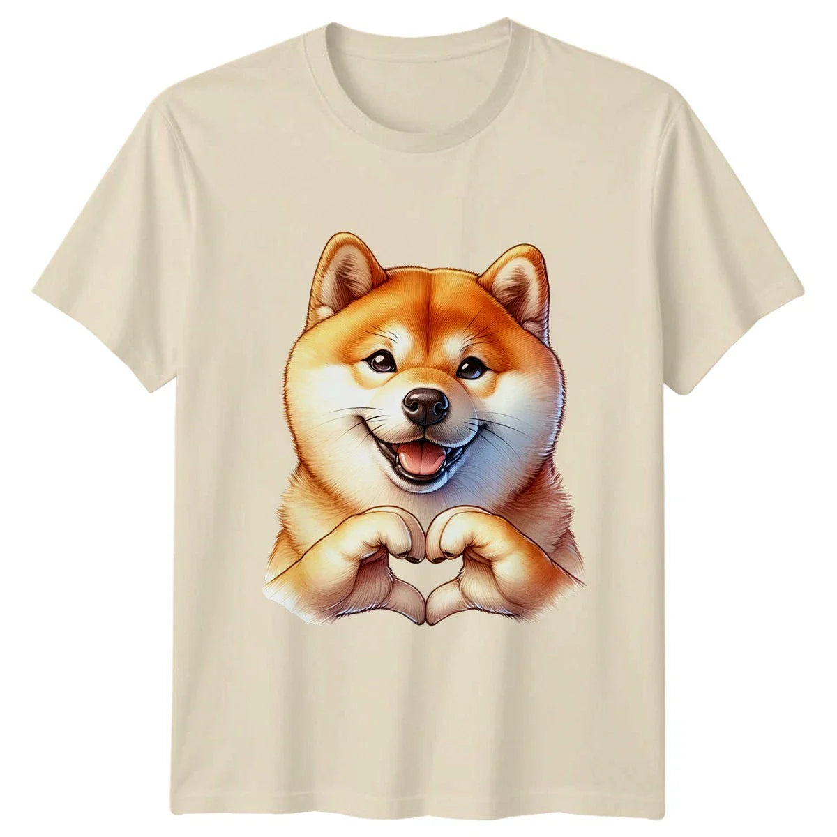 Cute Shiba Inu Heart Hands T-Shirt Shiba Inu Dog Birthday Gift For Him And Her Unisex T-shirt, Sweatshirt, Hoodie, Long Sleeve Tee - T-Shirt, Sweatshirt, Hoodie