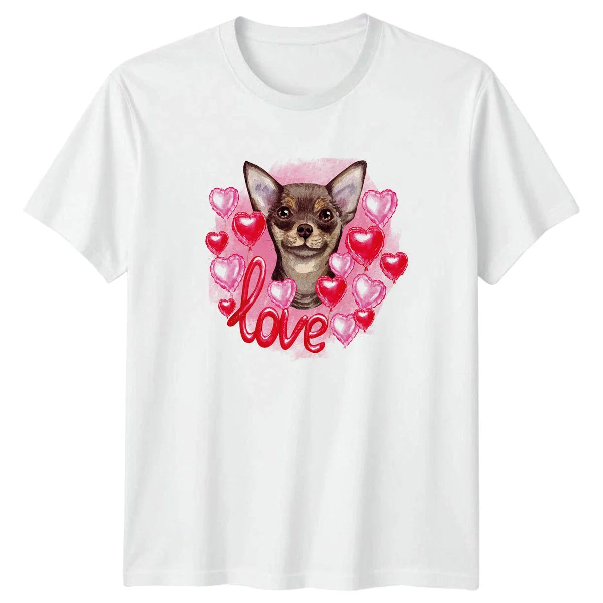 Cute Chihuahua Dog Love Heart Womens T-Shirt Dog Mom Pet Apparel Unisex T-shirt, Sweatshirt, Hoodie, Long Sleeve Tee - T-Shirt, Sweatshirt, Hoodie