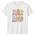 Hop Hop Womens T-Shirt Groovy Bunny Easter Holiday Easter Gift For Her Unisex T-shirt, Sweatshirt, Hoodie, Long Sleeve Tee - T-Shirt, Sweatshirt, Hoodie