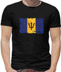 Barbade Grunge Flag Mens T-Shirt - Caribbean - Bridgetown - Country - Flags Unisex T-shirt, Sweatshirt, Hoodie, Long Sleeve Tee - T-Shirt, Sweatshirt, Hoodie