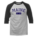 State of Maine ME 3/4 Sleeve Raglan Unisex T-shirt, Sweatshirt, Hoodie, Long Sleeve Tee - T-Shirt, Sweatshirt, Hoodie