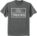 Ford Trucks sign logo white design gray men's size tee shirt t-shirt Unisex T-shirt, Sweatshirt, Hoodie, Long Sleeve Tee - T-Shirt, Sweatshirt, Hoodie