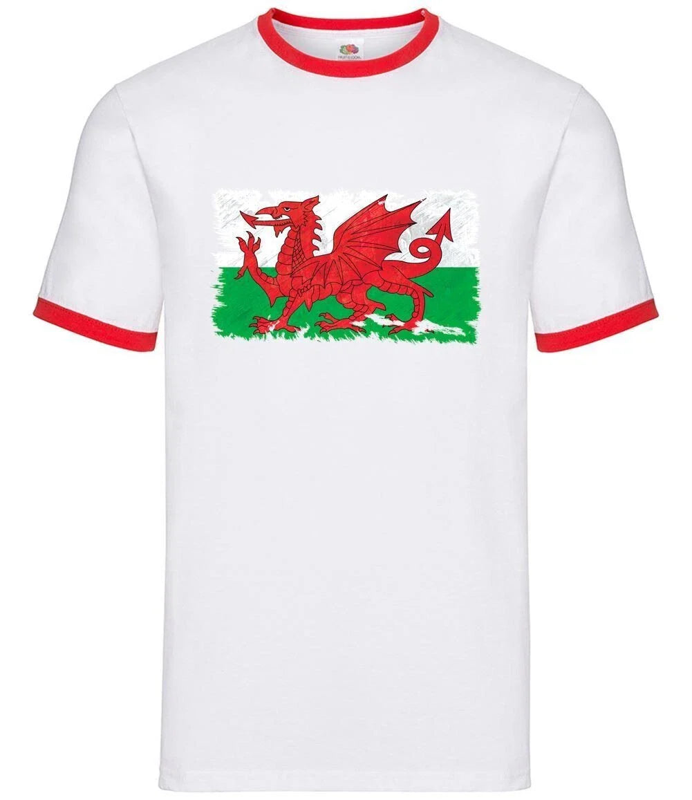 Wales Grunge Flag Style - Men's Ringtone - Cymru Country Rugby 6 National Unisex T-shirt, Sweatshirt, Hoodie, Long Sleeve Tee - T-Shirt, Sweatshirt, Hoodie