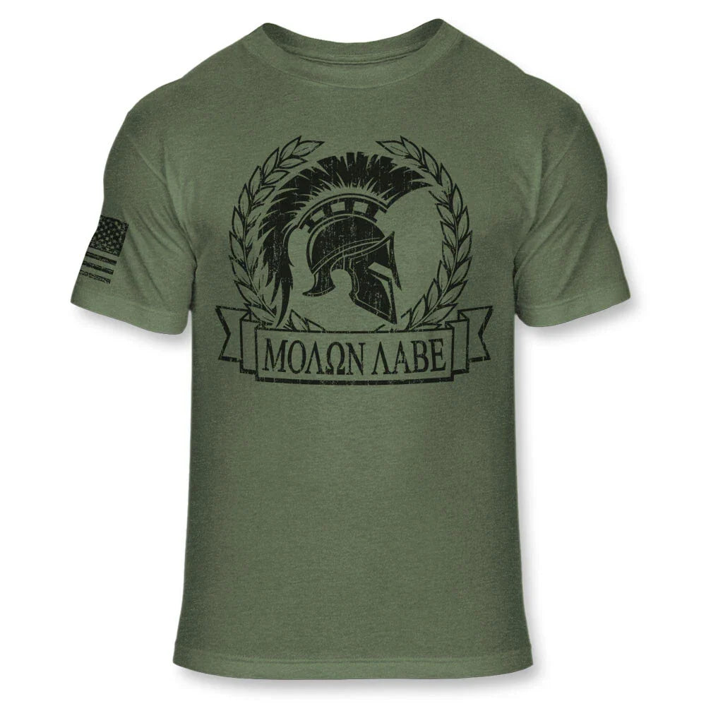 Spartan Warrior Helmet T-Shirt  Molon Labe Shirt - Soft Blend T-Shirt - A207 Unisex T-shirt, Sweatshirt, Hoodie, Long Sleeve Tee - T-Shirt, Sweatshirt, Hoodie