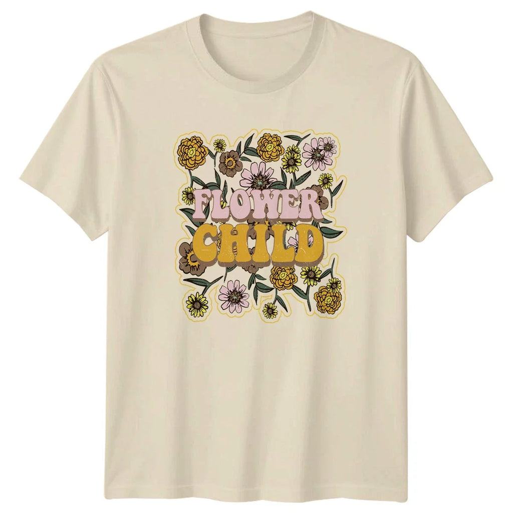 Flower Child Womens T-Shirt Floral Nature Gift For Her Unisex T-shirt, Sweatshirt, Hoodie, Long Sleeve Tee - T-Shirt, Sweatshirt, Hoodie