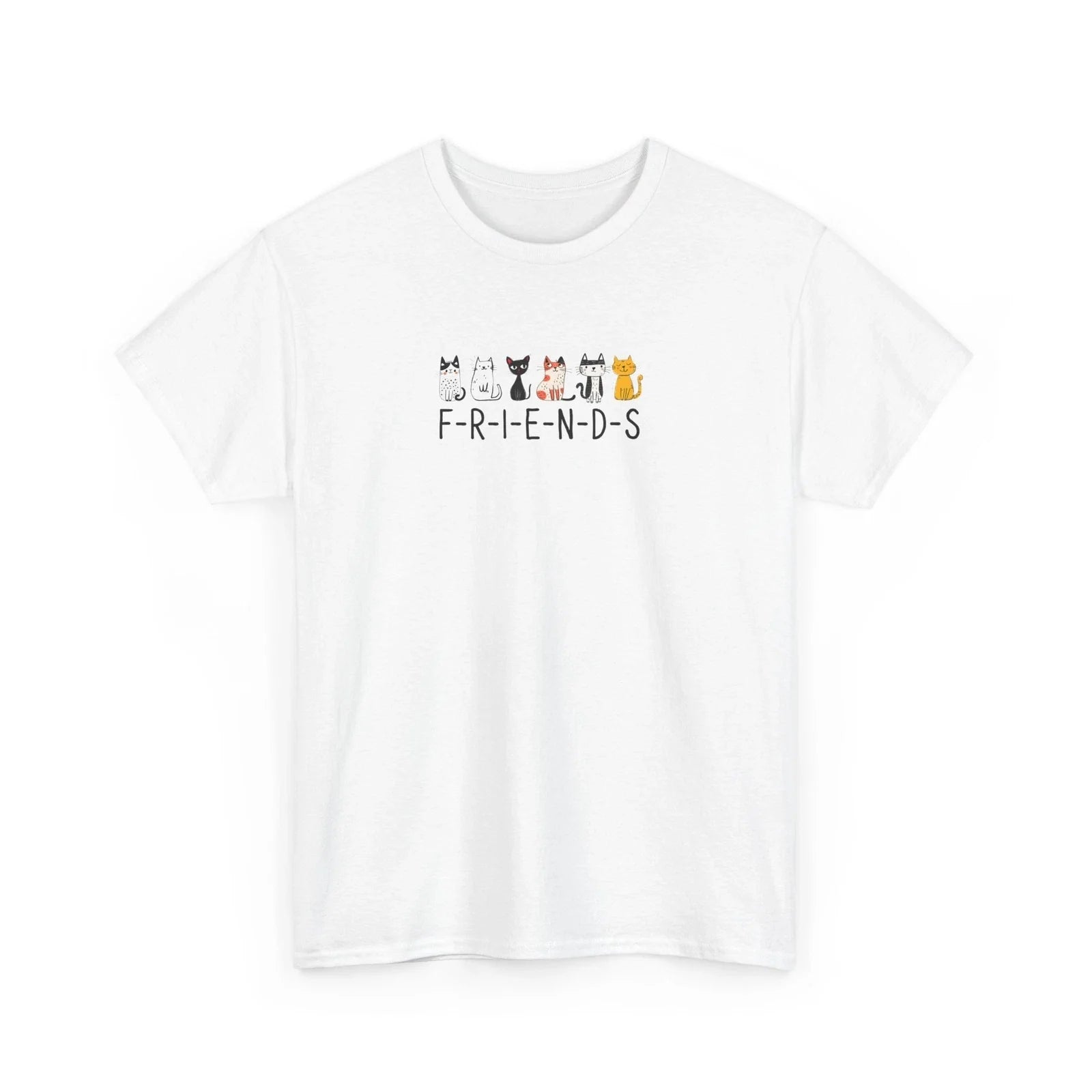 F-R-I-E-N-D-S Unisex Graphic T-shirt, Minimalist Shirt For Women and Men Unisex T-shirt, Sweatshirt, Hoodie, Long Sleeve Tee - T-Shirt, Sweatshirt, Hoodie