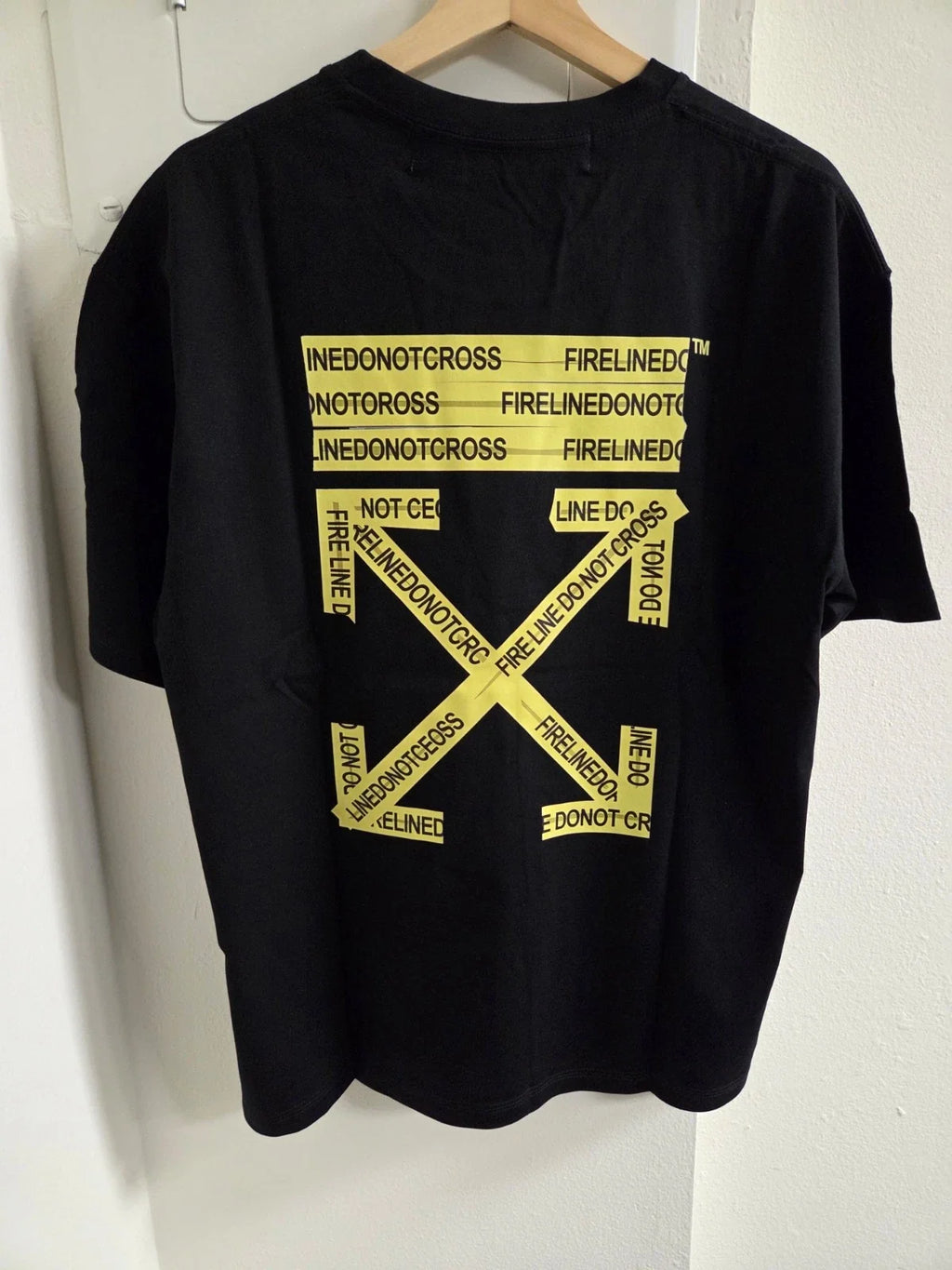 Off Wht Do Not Cross Temperature Black T-Shirt Regular Fit S/M/L/XL T41 Unisex T-shirt, Sweatshirt, Hoodie, Long Sleeve Tee - T-Shirt, Sweatshirt, Hoodie