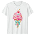 Pink Coastal Summer Ice Cream Womens T-Shirt Coastal Aesthetic Gift For Her Unisex T-shirt, Sweatshirt, Hoodie, Long Sleeve Tee - T-Shirt, Sweatshirt, Hoodie