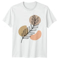Botanical Leaf Abstract Art T-Shirt Minimalist Nature Lover Birthday Gift Unisex T-shirt, Sweatshirt, Hoodie, Long Sleeve Tee - T-Shirt, Sweatshirt, Hoodie