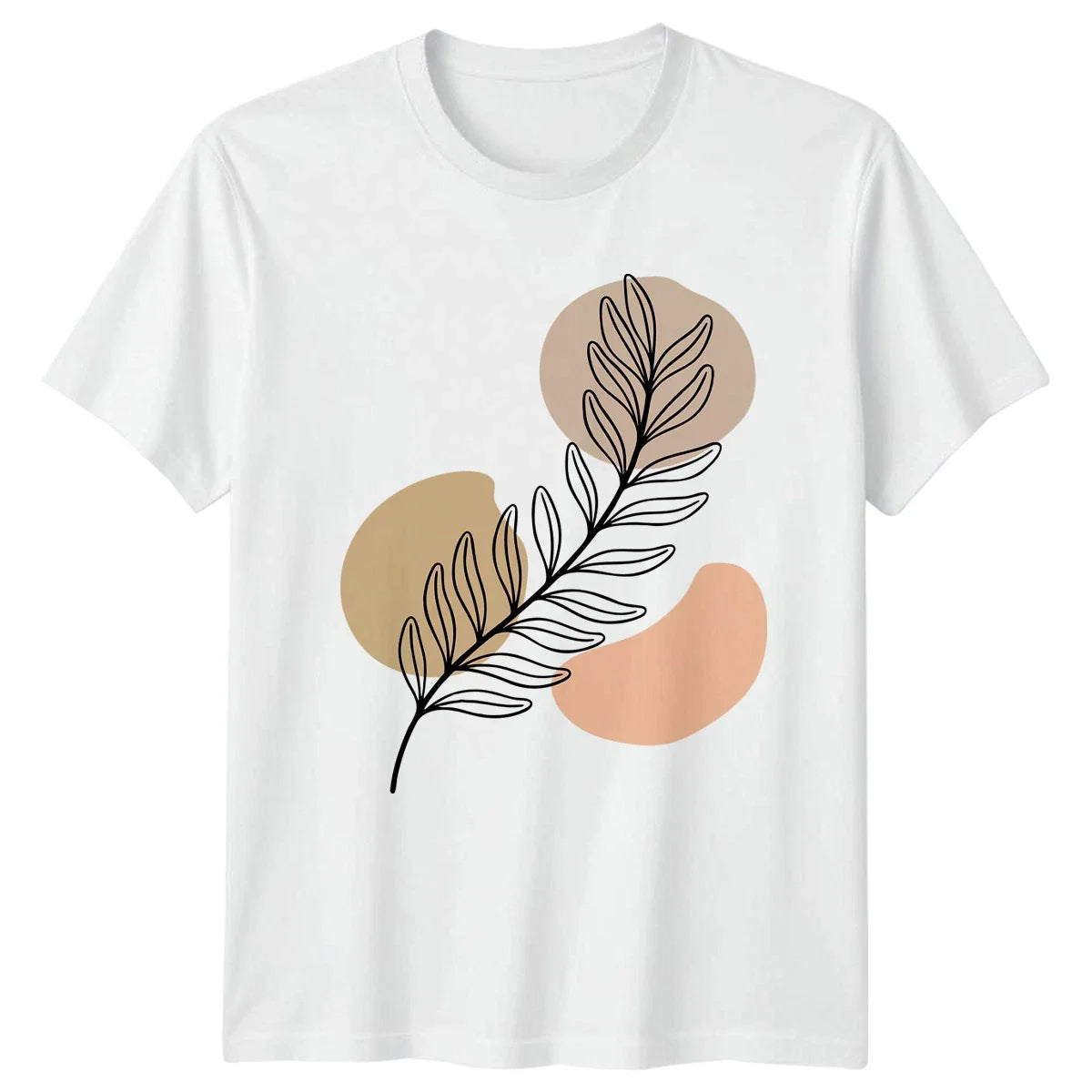 Botanical Leaf Abstract Art T-Shirt Minimalist Nature Lover Birthday Gift Unisex T-shirt, Sweatshirt, Hoodie, Long Sleeve Tee - T-Shirt, Sweatshirt, Hoodie