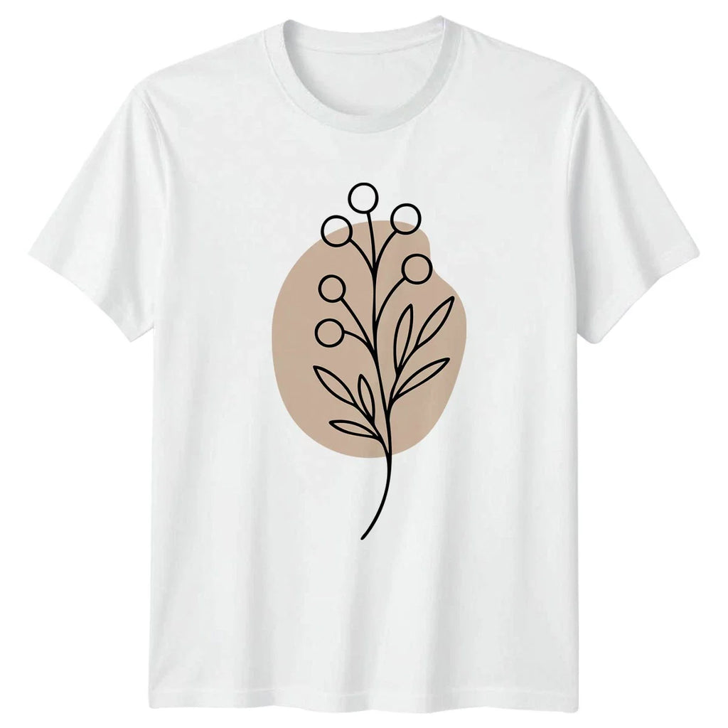 Embrace Natures Simple Beauty Everyday T-Shirt Minimalist Botanical Nature Art Unisex T-shirt, Sweatshirt, Hoodie, Long Sleeve Tee - T-Shirt, Sweatshirt, Hoodie