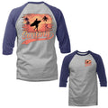 Surf Surfing Palm Tree Surfer 3/4 Sleeve Raglan Unisex T-shirt, Sweatshirt, Hoodie, Long Sleeve Tee - T-Shirt, Sweatshirt, Hoodie