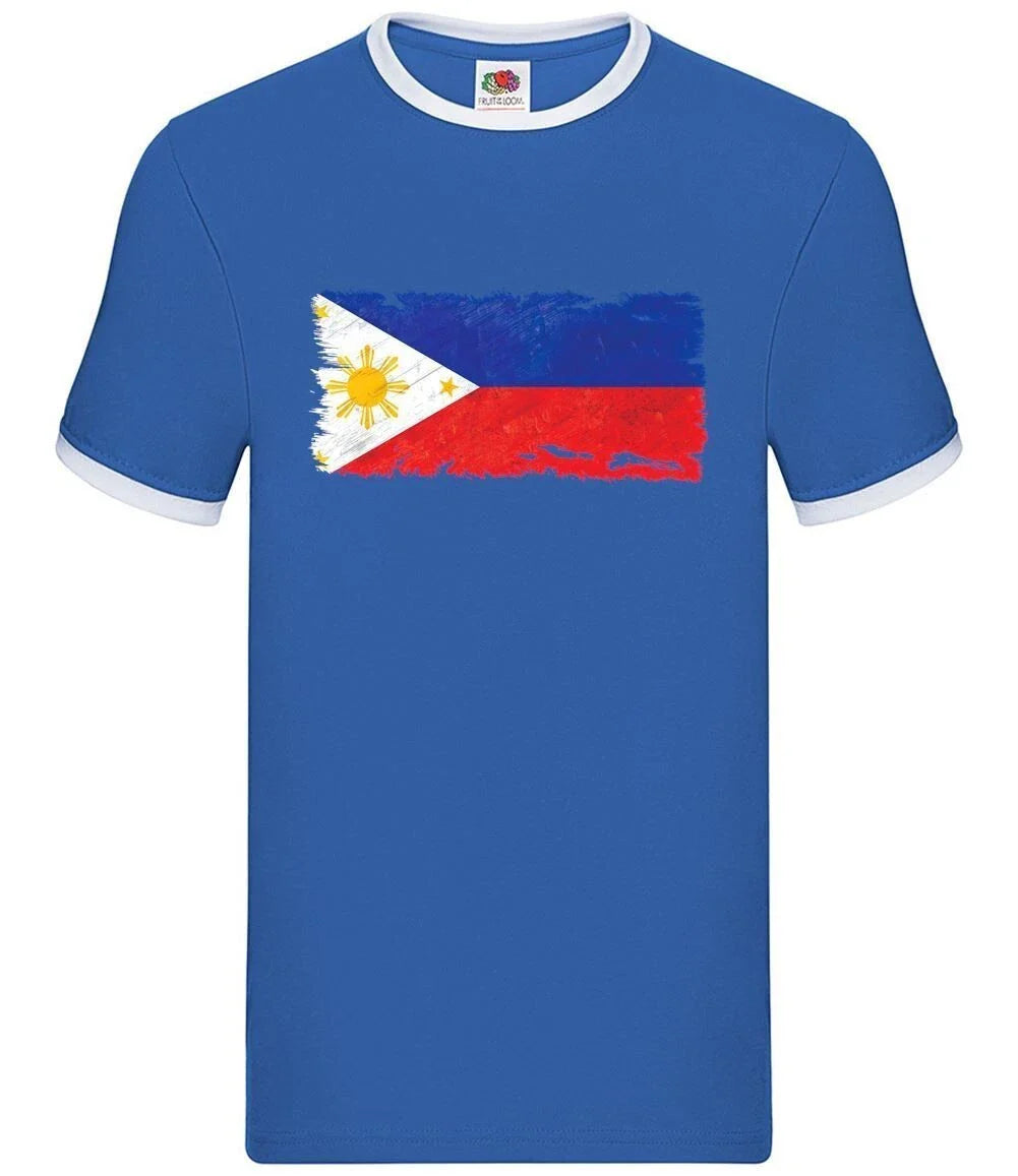 Philippines Grunge Flag - Men Ringtone - Philippines Country Flags Manila Asia Unisex T-shirt, Sweatshirt, Hoodie, Long Sleeve Tee - T-Shirt, Sweatshirt, Hoodie