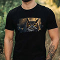 Mens Owl Anime Style Print Cotton T-Shirt Size XS to 5XL Unisex T-shirt, Sweatshirt, Hoodie, Long Sleeve Tee - T-Shirt, Sweatshirt, Hoodie