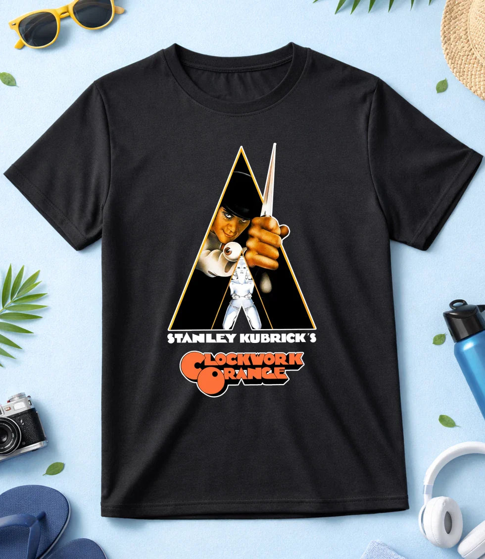 A Clockwork Orange Stanley Kubrick Men / Women White-Black T Shirt N106 Unisex T-shirt, Sweatshirt, Hoodie, Long Sleeve Tee - T-Shirt, Sweatshirt, Hoodie