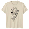 Mystical Forest Snake Mushroom Moon T-Shirt Mushroom Art Nature Birthday Gift Unisex T-shirt, Sweatshirt, Hoodie, Long Sleeve Tee - T-Shirt, Sweatshirt, Hoodie