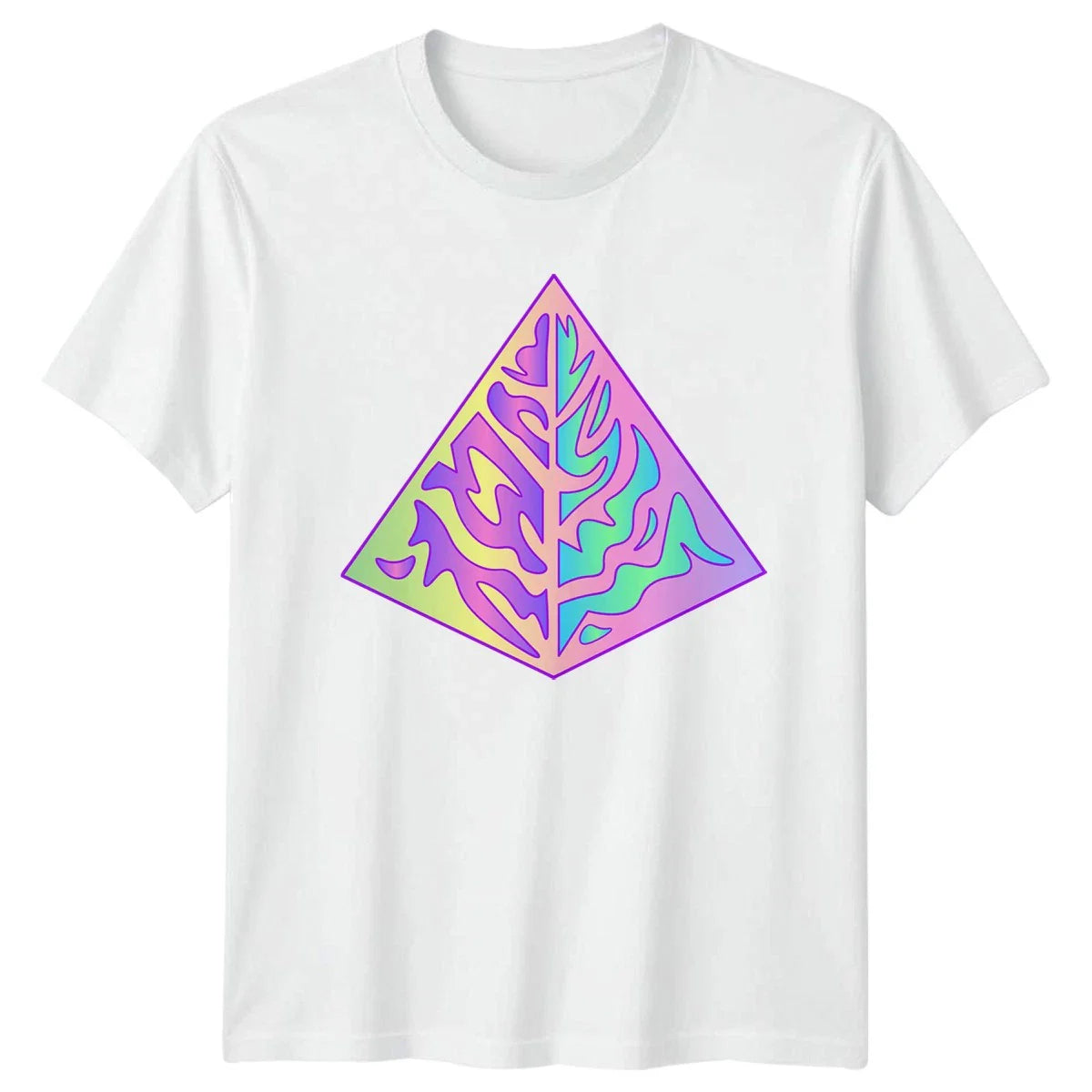 Abstract Leaf Geometric T-Shirt Botanical Nature Gift For Him And Her Unisex T-shirt, Sweatshirt, Hoodie, Long Sleeve Tee - T-Shirt, Sweatshirt, Hoodie