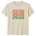 Spring Spring Spring T-Shirt Groovy Retro Aesthetic Seasons Easter Gift For Him Unisex T-shirt, Sweatshirt, Hoodie, Long Sleeve Tee - T-Shirt, Sweatshirt, Hoodie