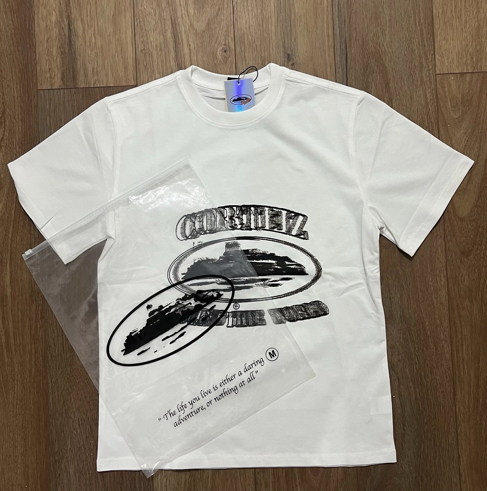 Corteiz Blurry Mens T-Shirt In White - Size Medium Unisex T-shirt, Sweatshirt, Hoodie, Long Sleeve Tee - T-Shirt, Sweatshirt, Hoodie