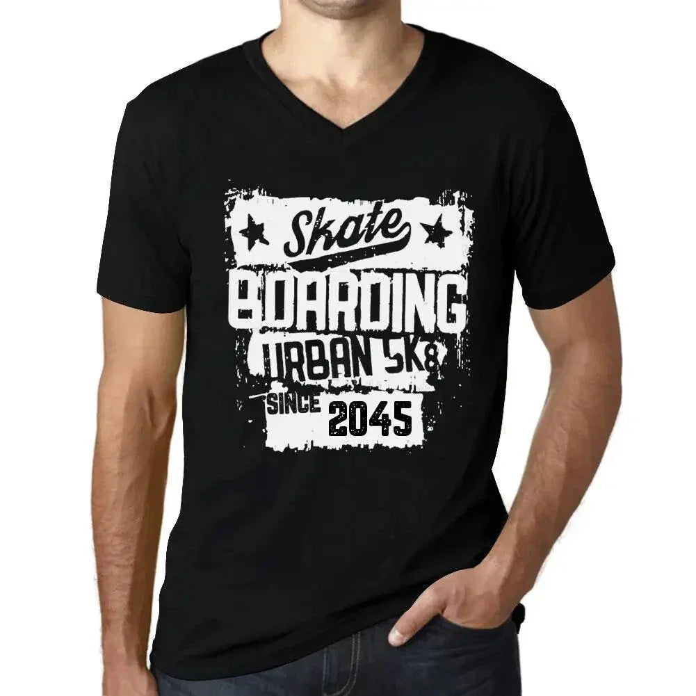 Men's Graphic T-Shirt V Neck Urban Skateboard Since 2045 Eco-Friendly Limited Unisex T-shirt, Sweatshirt, Hoodie, Long Sleeve Tee - T-Shirt, Sweatshirt, Hoodie