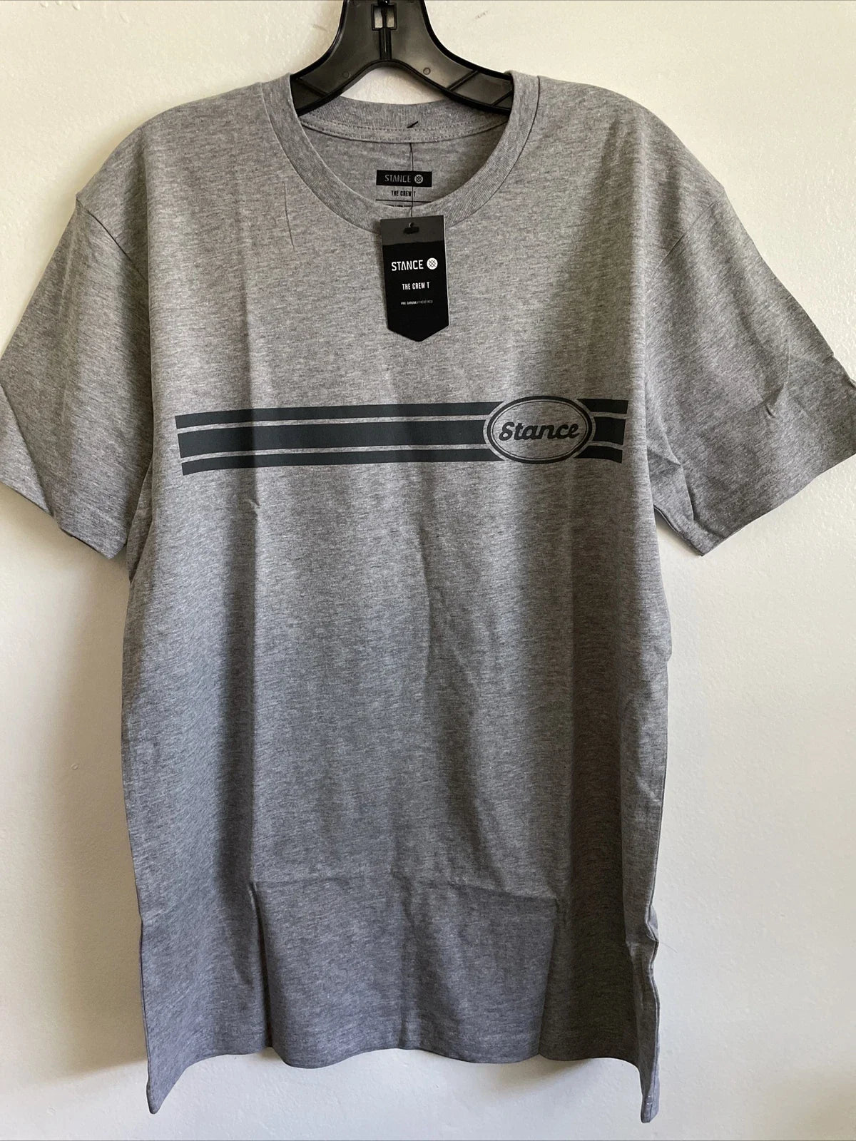 New Stance Designer Mens Graphic Street Style Logo Cotton Tee Shirt Size L Gray Unisex T-shirt, Sweatshirt, Hoodie, Long Sleeve Tee - T-Shirt, Sweatshirt, Hoodie